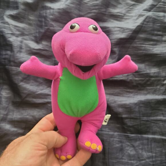 Nanco Barney the Dinosaur Purple Stuffed Animal 13 Inch Toy HTF - Picture 1 of 7